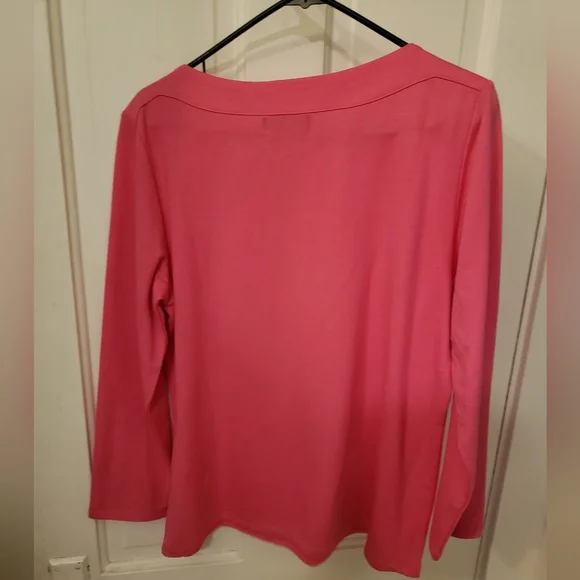 Rafella Sportswear Pink Long Sleeve sport shirt - Picture 6 of 6